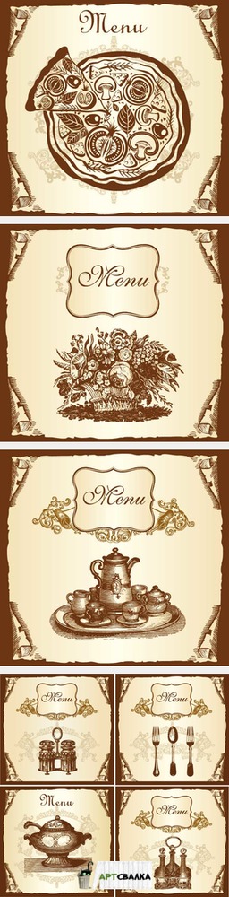Оригинальные обложки меню | Original menu covers